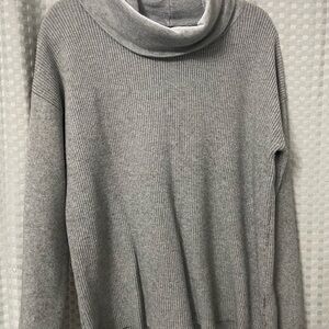 Cyrus Gray Cowl Neck Sweater